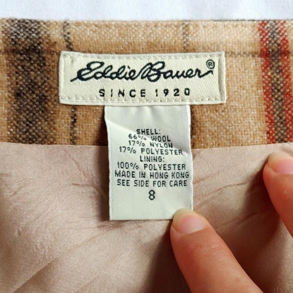 SOLD 90s plaid check midi skirt - Picture 4 of 4